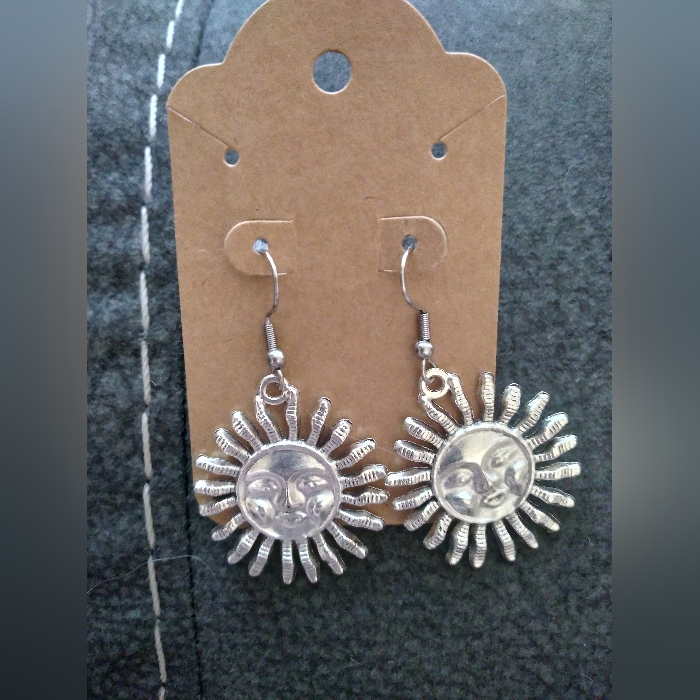 Sun Face Earrings